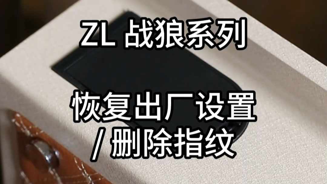 ZL戰(zhàn)狼恢復出廠設置